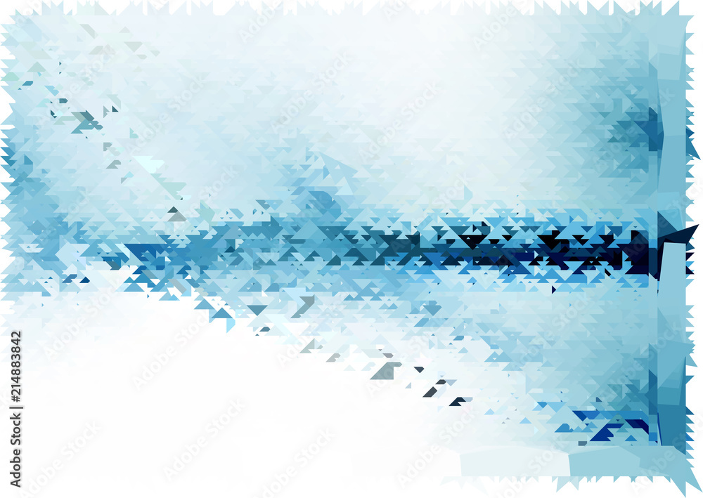Blue White Texture Pattern, Triangulation Cool Background