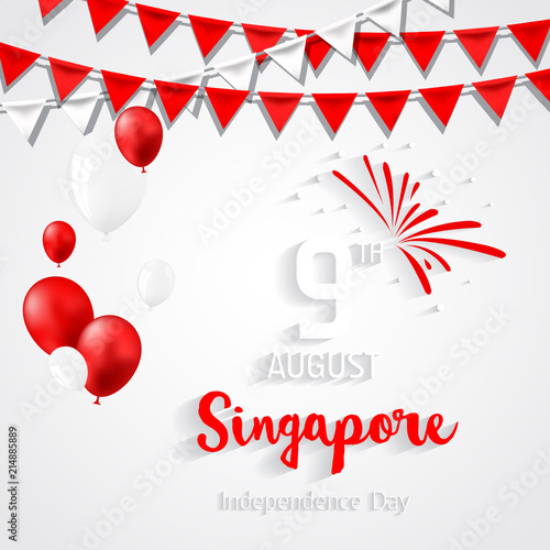 Singapore Independence Day. National day of Singapore.