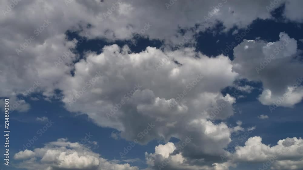 View of Turbulent Cumulus Clouds. Timelapse 4K. View of Turbulent Cumulus Clouds. Timelapse 4K.