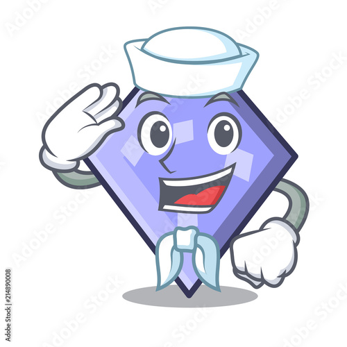 Sailor rhombus character cartoon style photo