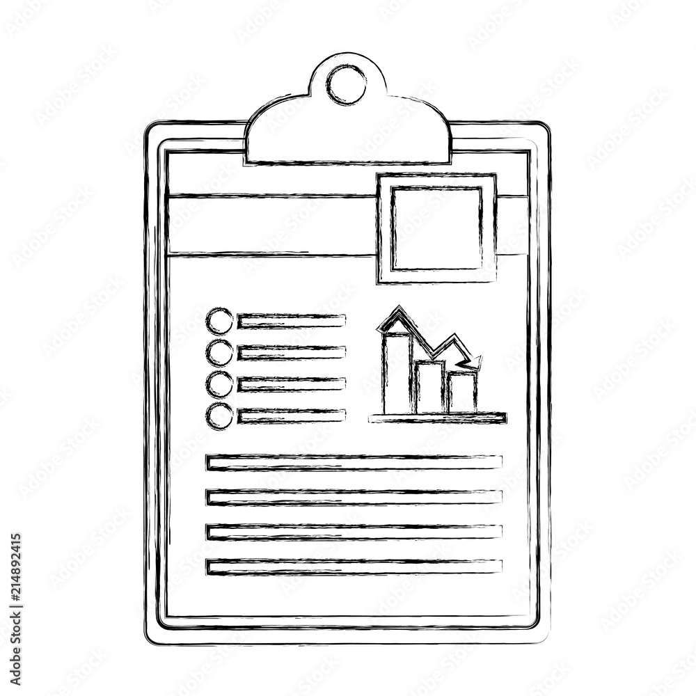 checklist with document file and statistics bars graphic checklist with document file and statistics bars graphic