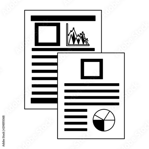 documents files with statistics graphics