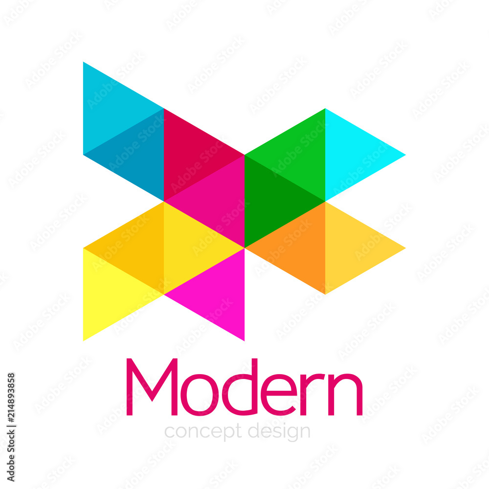 Triangle shape design abstract business logo icon design. Company logotype branding emblem idea Triangle shape design abstract business logo icon design. Company logotype branding emblem idea