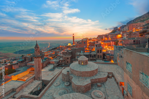 Mardin old town at dusk - Turkey