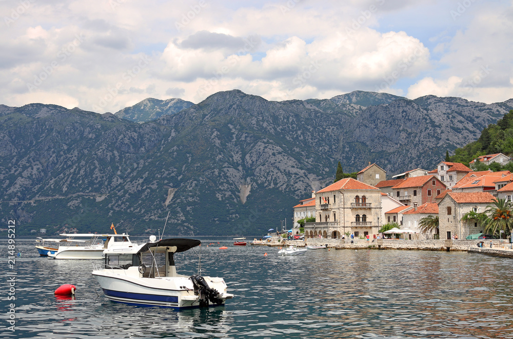 old town Perast Bay of Kotor Montenegro