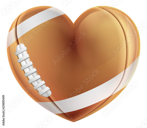 Heart Shape American Footba...