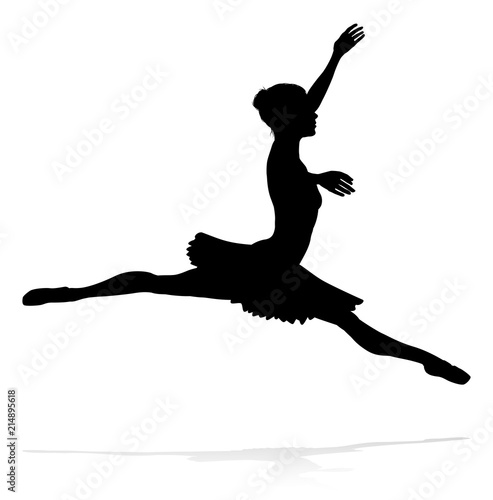 Ballet Dancer Dancing Silhouette