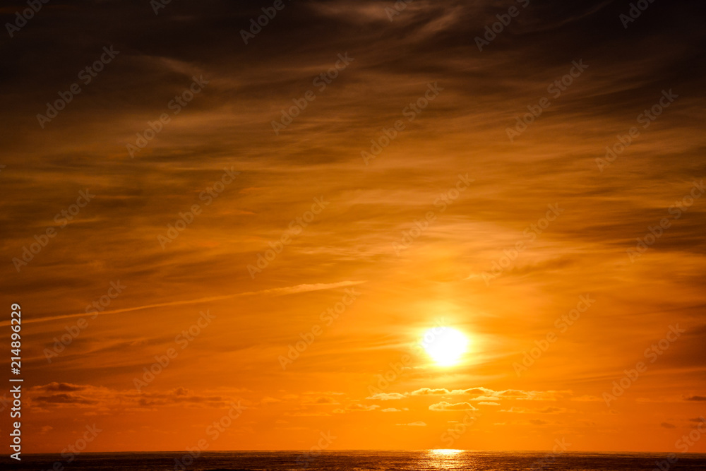 Fototapeta Piękny kolorowy zachód słońca