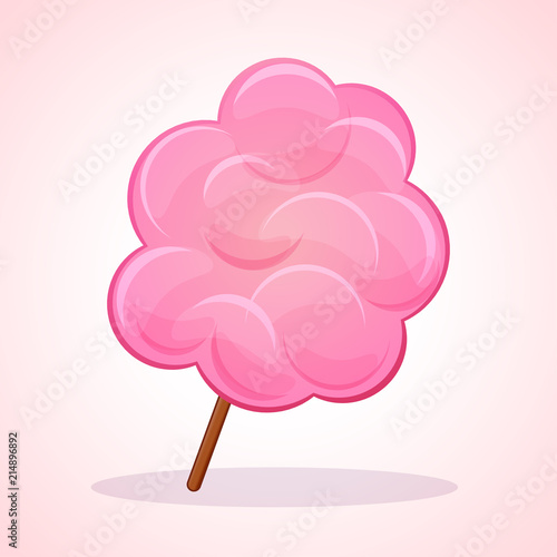 Vector pink candy floss icon