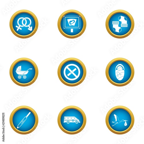 Free Download Ancestral icons set. Flat set of 9 ancestral vector icons for web isolated on white background - GFXLoad