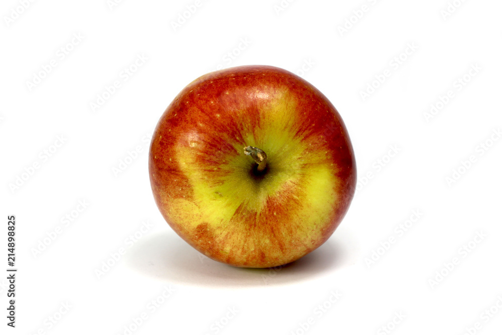 Roter/Gelber Apfel isoliert weißer Hintergrund Roter/Gelber Apfel isoliert weißer Hintergrund