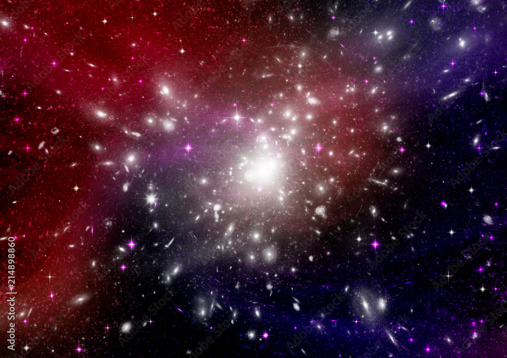 galaxy in a free space galaxy in a free space