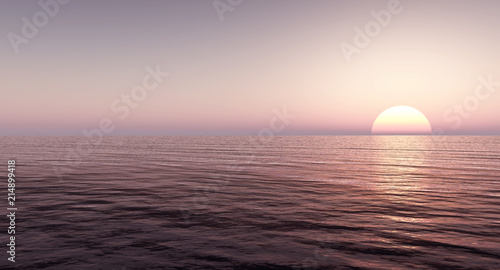Beautiful sea and sky at sunset © Sergey Tokarev