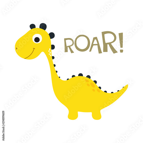 Cute dino illustration