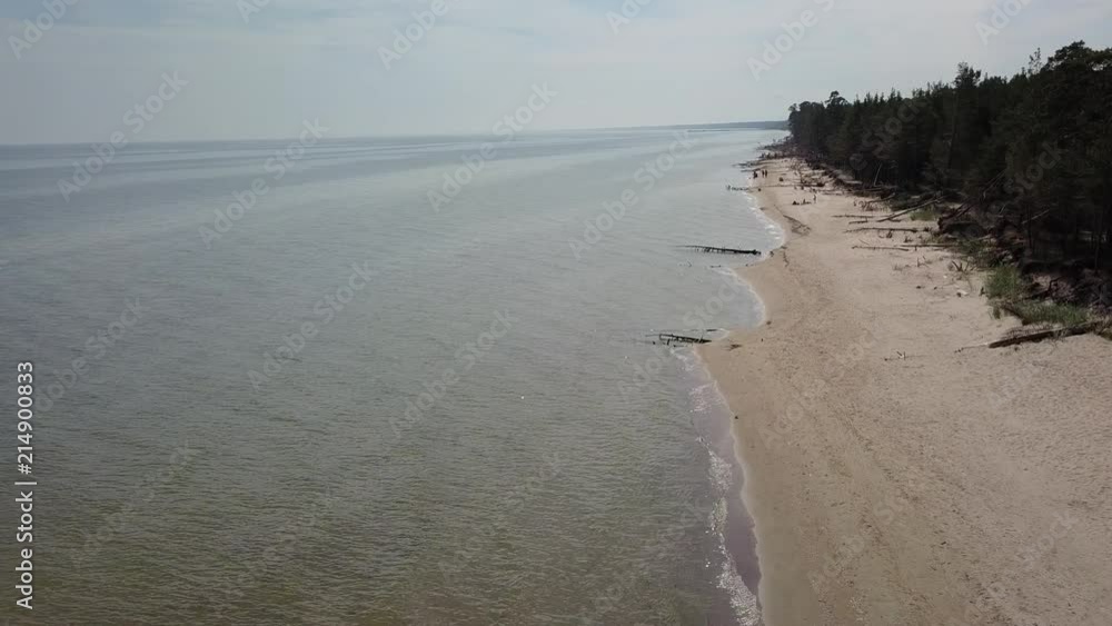 Aerial view of cape Kolka, Baltic sea, Latvia Aerial view of cape Kolka, Baltic sea, Latvia