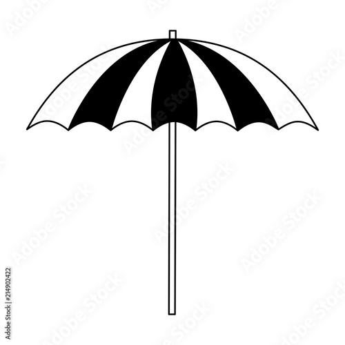 beach umbrella isolated icon vector illustration design © Gstudio