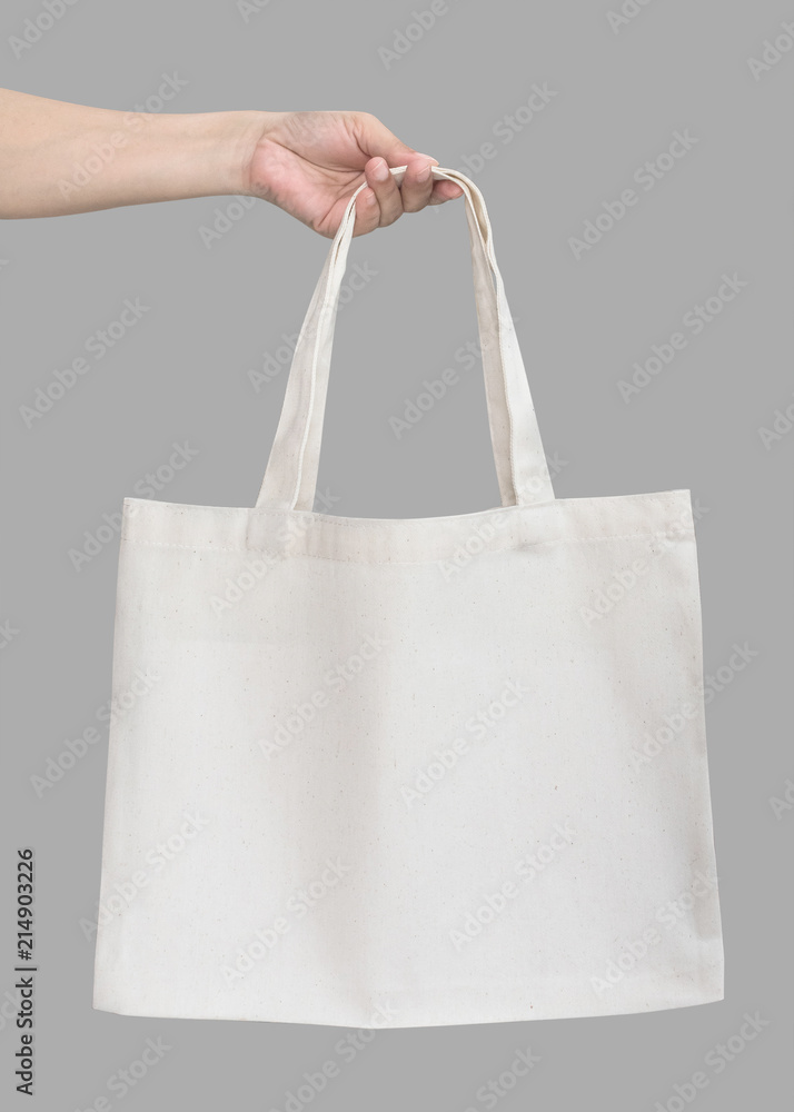 White Eco Bag Mockup Blank Shopping Sack Copy Space Canvas Stock Photo by  ©Igishevamaria 301087634