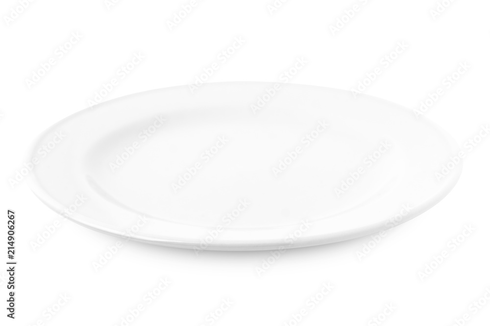 plate isolated on white background. plate isolated on white background.