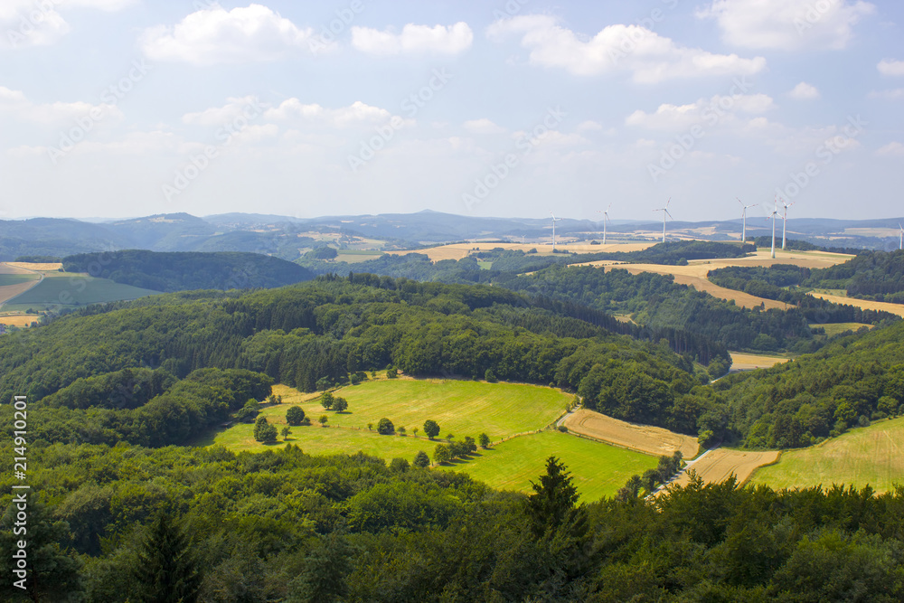 Beautiful landscape in the Eifel in Germany