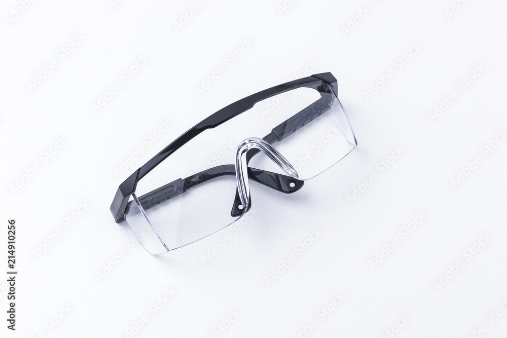 Pair of Safety Goggles Isolated on White Background Pair of Safety Goggles Isolated on White Background
