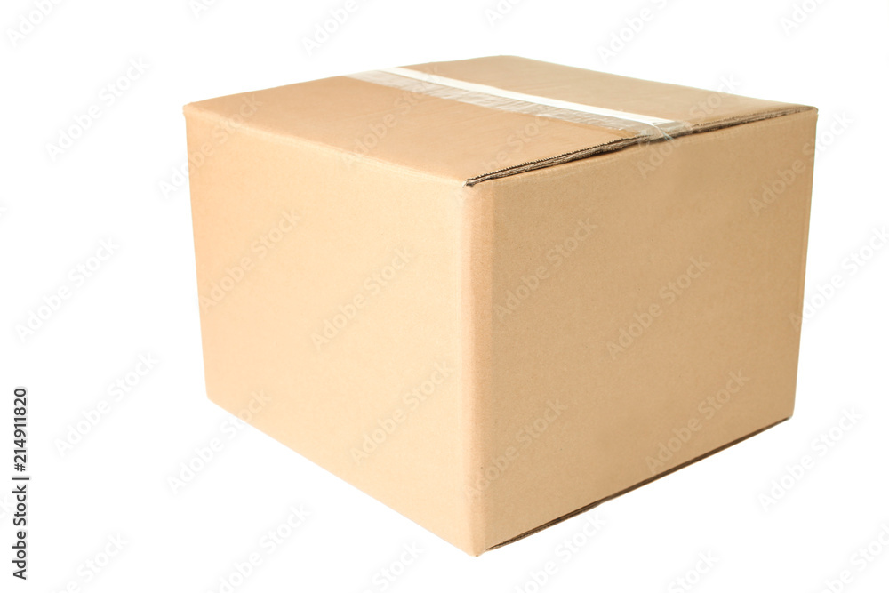 One cardboard box One cardboard box