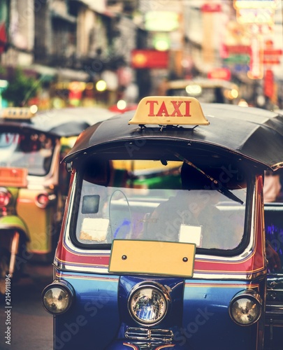 Photography Tuk tuk in Bangkok Thailand