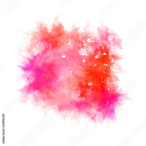 Colorful spot, watercolor abstract hand painted background