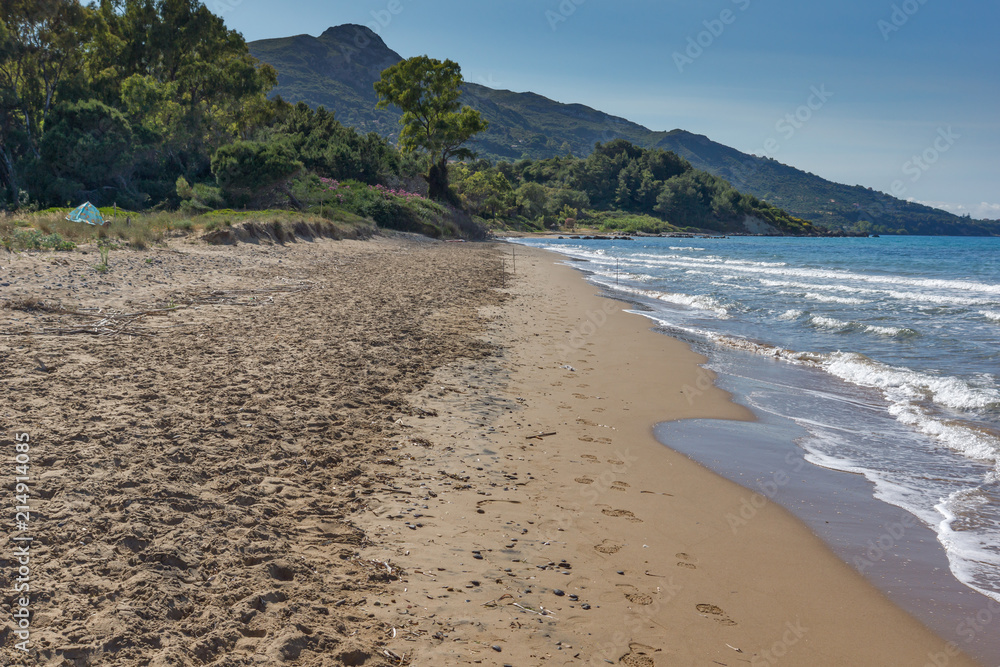 Amazing Seascape of Porto Kaminia beach, Zakynthos island, Greece Amazing Seascape of Porto Kaminia beach, Zakynthos island, Greece
