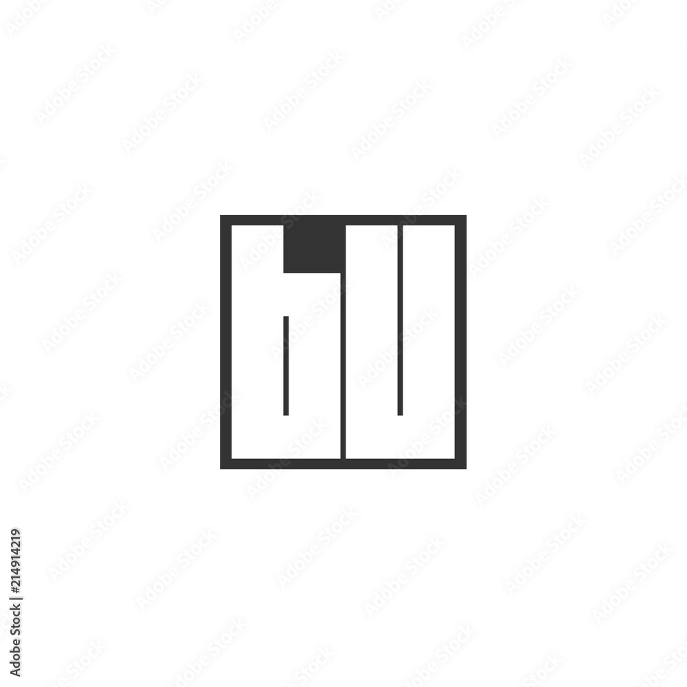 Initial Letter BU Logo Template Design Initial Letter BU Logo Template Design