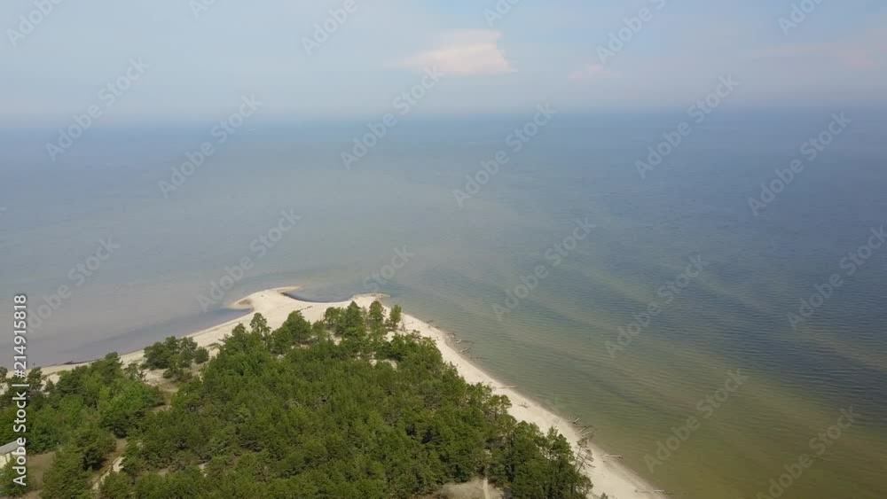 Aerial view of cape Kolka, Baltic sea, Latvia Aerial view of cape Kolka, Baltic sea, Latvia