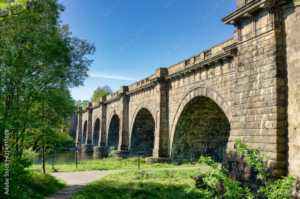 The Lune aqueduct, which carries the Lancaster canal over the River of the same name.