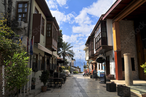 Streets of old town Kaleici - Antalya, Turkey