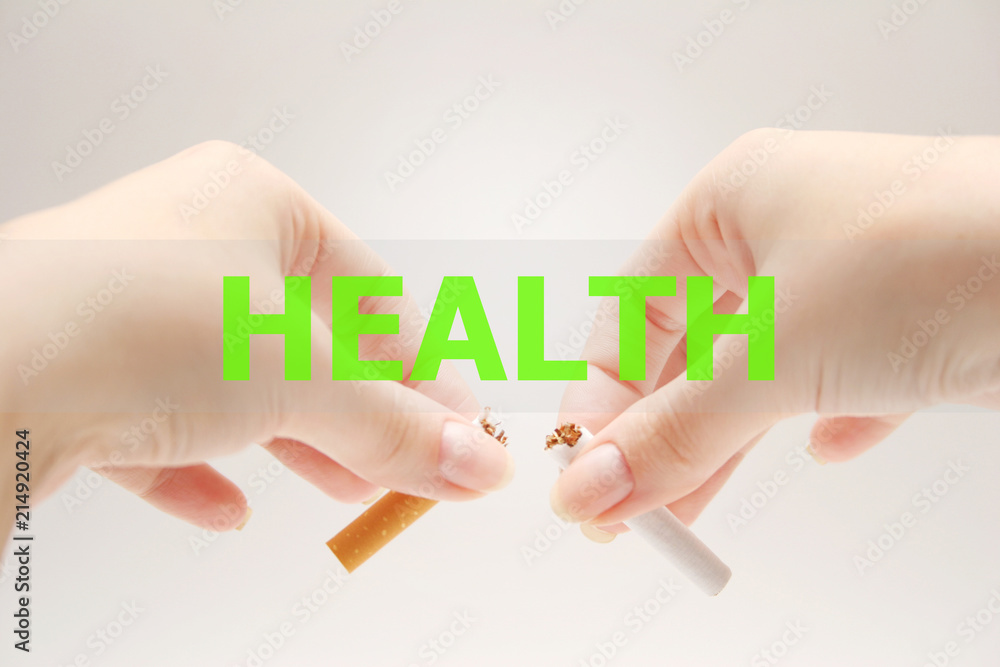 Fototapeta premium No smoking. Health 