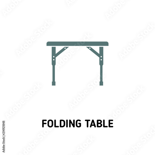 Folding Table creative icon. Simple element illustration. Folding Table concept symbol design from camping collection. Can be used for web, mobile and print. web design, apps, software, print.
