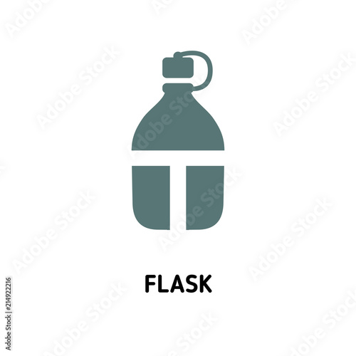Flask creative icon. Simple element illustration. Flask concept symbol design from camping collection. Can be used for web, mobile and print. web design, apps, software, print.