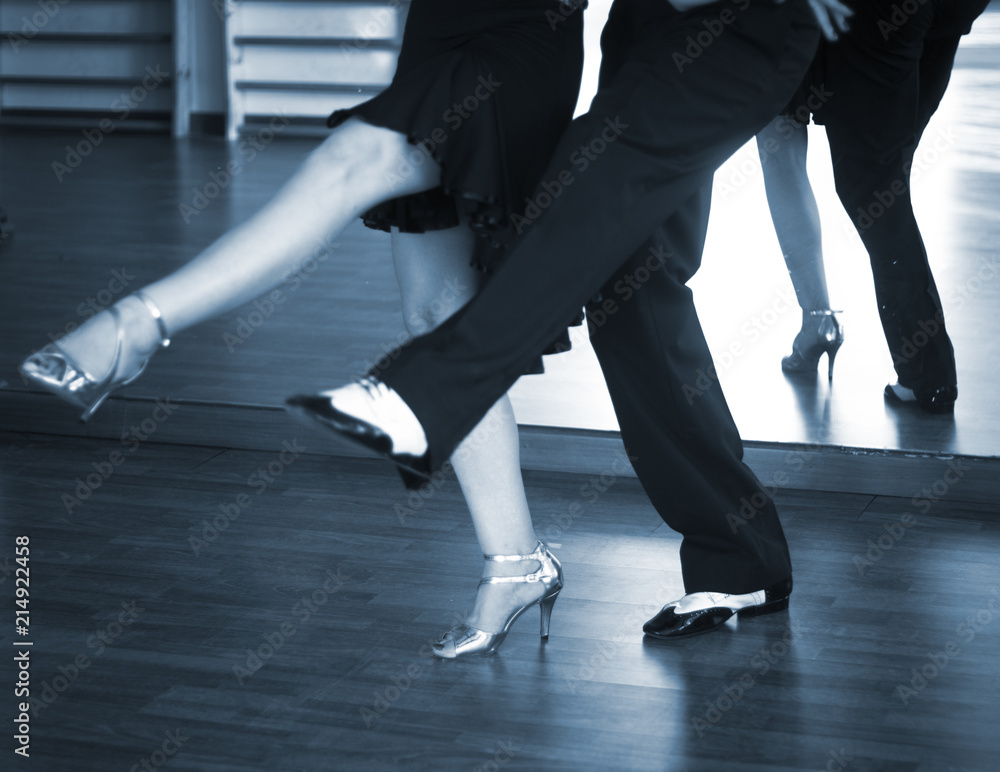 Obraz premium Ballroom dance salsa dancers