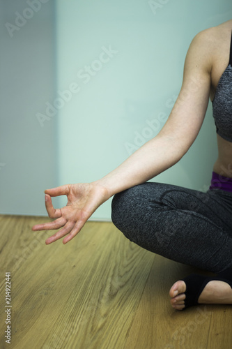 Yoga teacher mudra asana