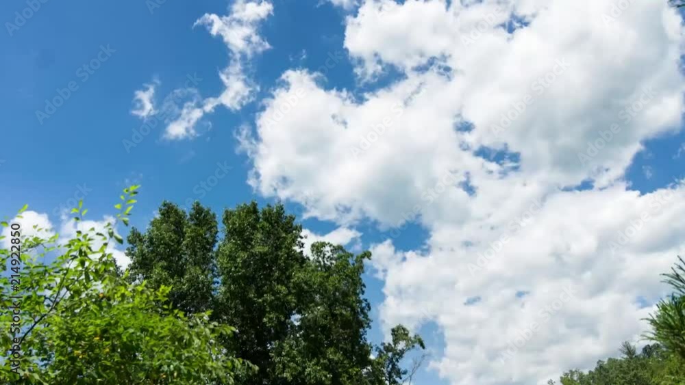 Beautiful white clouds rushing through clear blue sky timelapse Beautiful white clouds rushing through clear blue sky timelapse