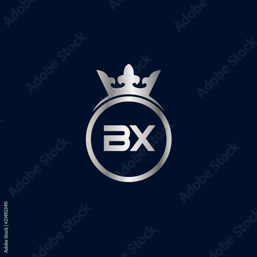 Initial Letter BX Logo Template Design photo