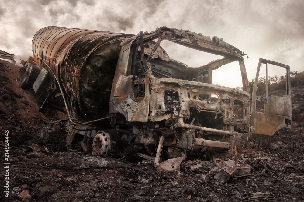 Truck accident. Truck accident.