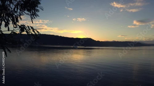 Sunrise at the beach of Subic, Zambales, Philippines. photo