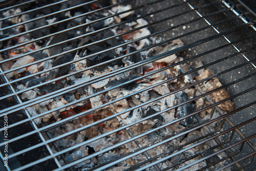 Black barrel grill.