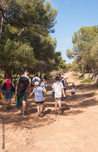 Path from Cala Galdana to Cala Macarella of Menorca
