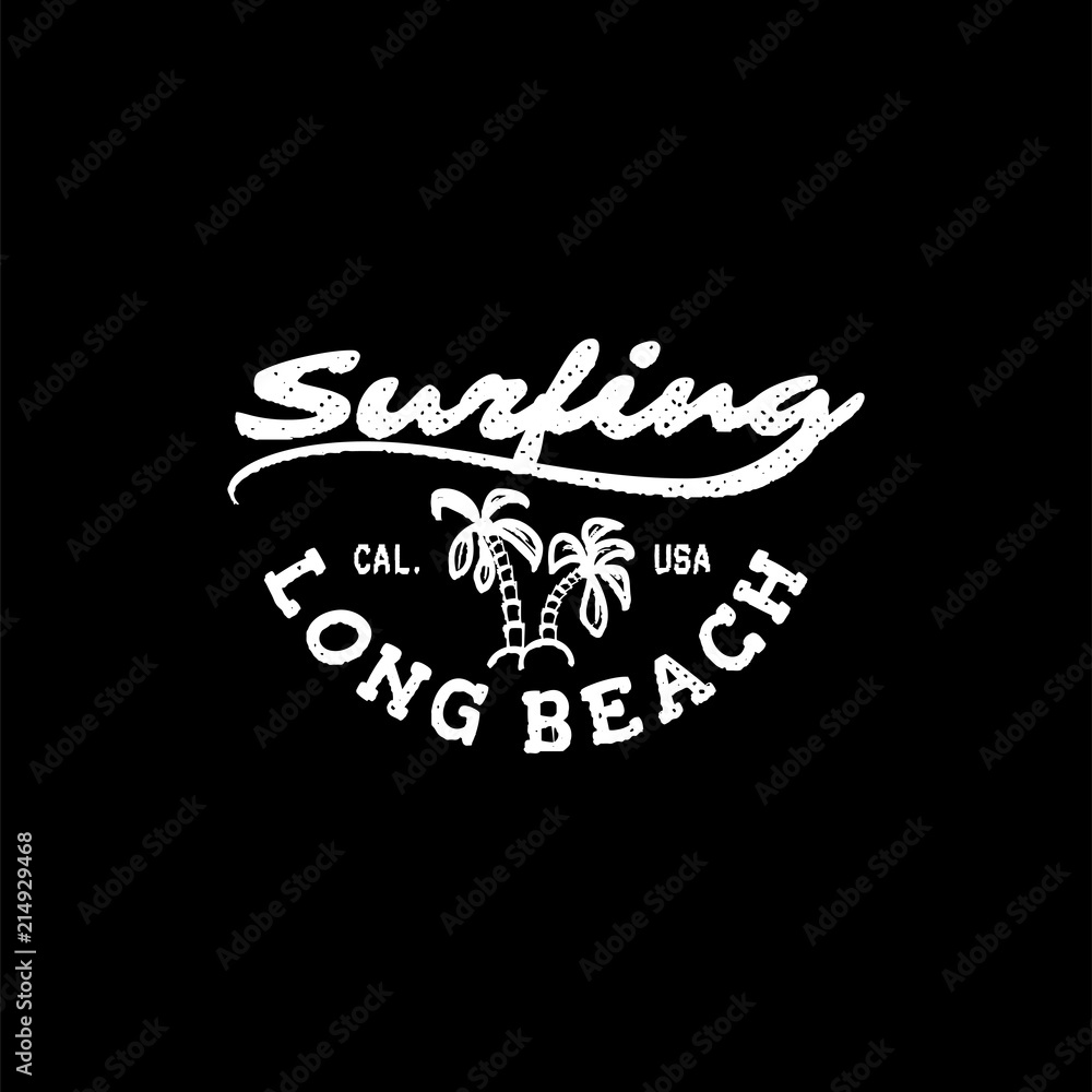 A set of surfing for printing. Wild wave logo, surf point sticker, elements of boards for school surfing.