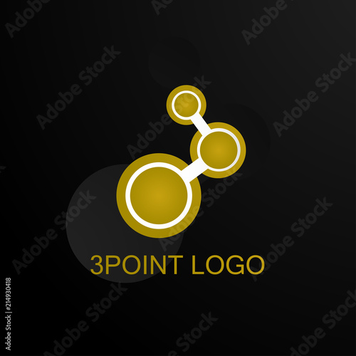 point logo concept, for mechanic, business or machine company vector logo design illustration
