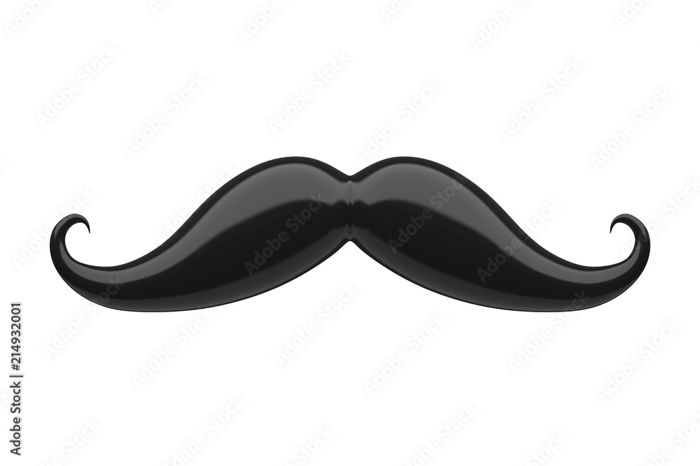 Retro Italy Mustache Icon. 3d Rendering Retro Italy Mustache Icon. 3d Rendering