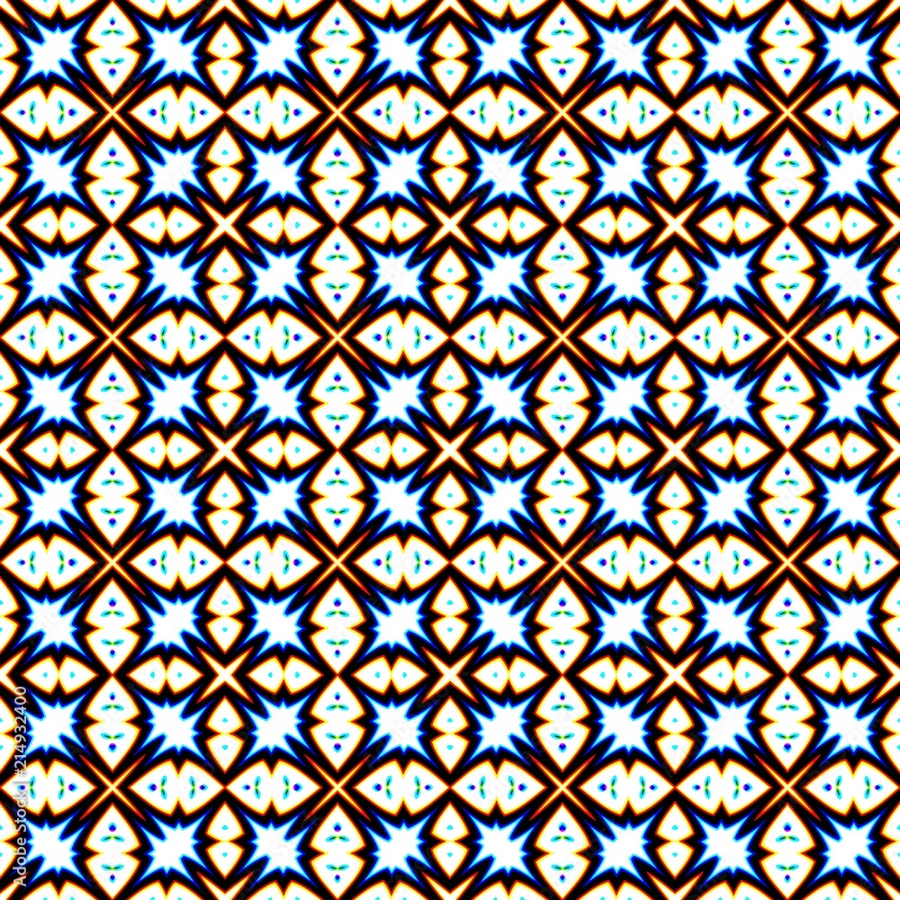 Fototapeta premium Seamless decorative pattern in a bright colors for design.