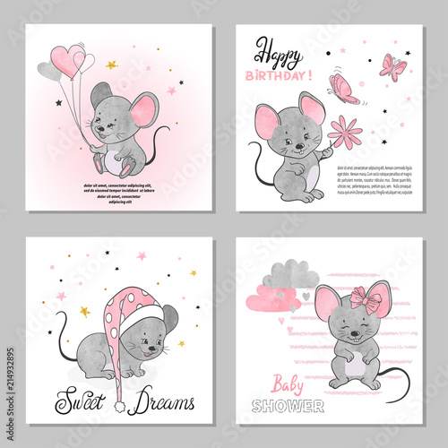 Greeting Birthday cards set...