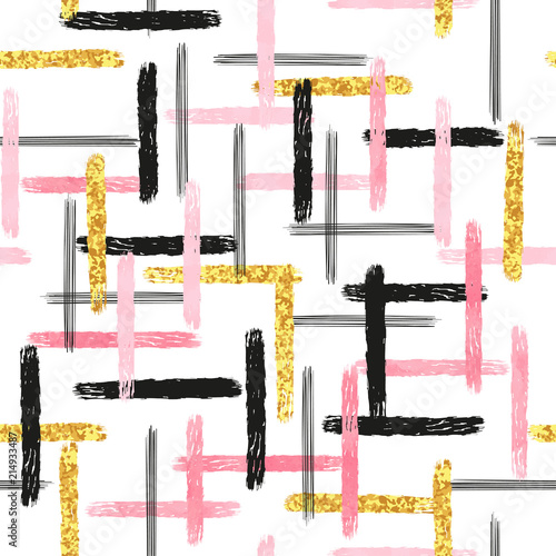 Striped seamless pattern. H...