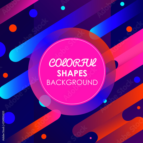 Colorful shapes backgound